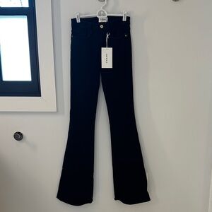 Frame Denim Black Flare Jeans
